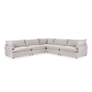Caplan 5-Piece Modular Sectional in Elite-Gray