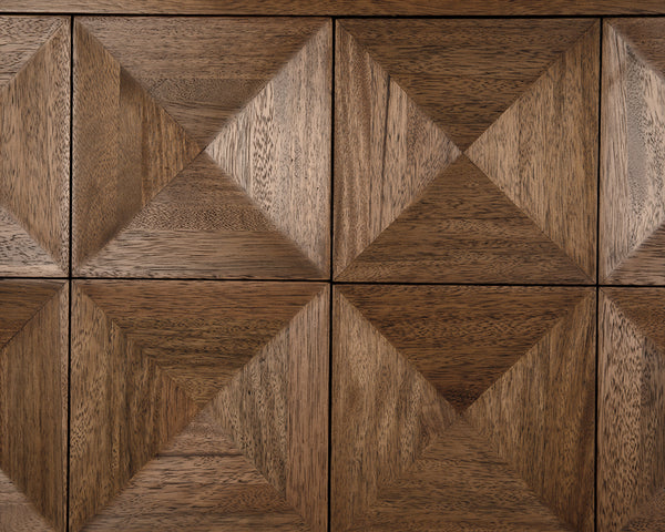 Quadrant 4 Door Sideboard, Dark Walnut