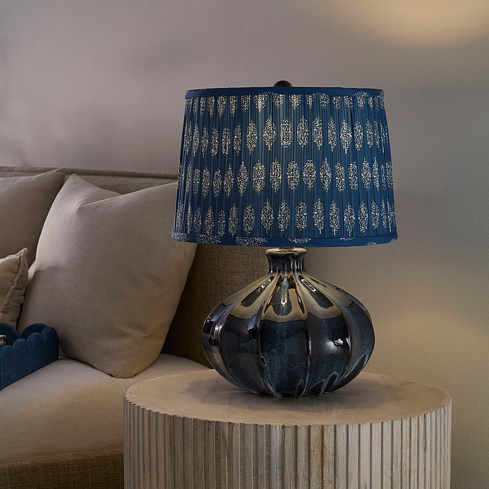 Hershey Ceramic Table Lamp with Cotton Shade