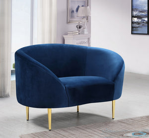 Bradford Chair In Navy Velvet