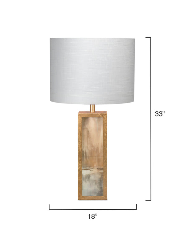 Cloudscape Table Lamp with Linen Shade