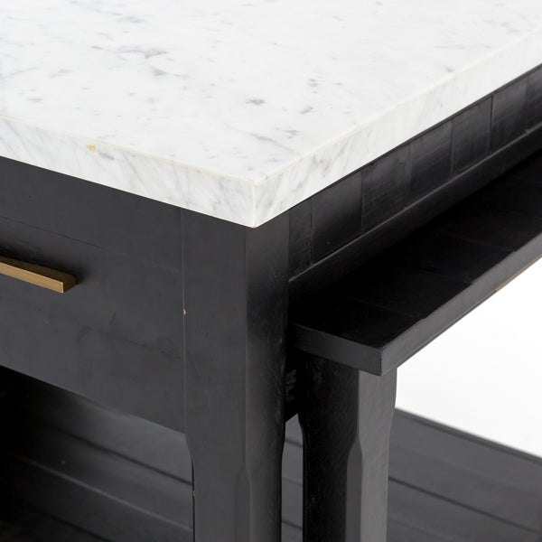 Ian Kitchen Island-Black Acacia