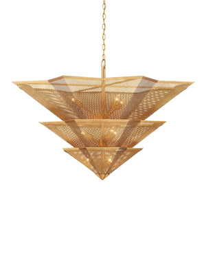 Hanway Chandelier In Antique Gold Leaf