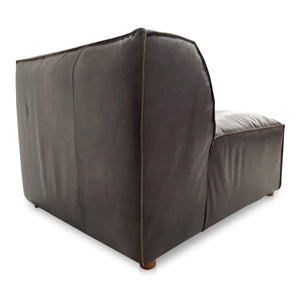 Form Slipper Chair in Espresso Brown Leather