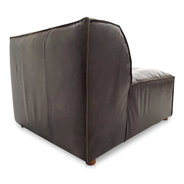 Form Slipper Chair in Espresso Brown Leather