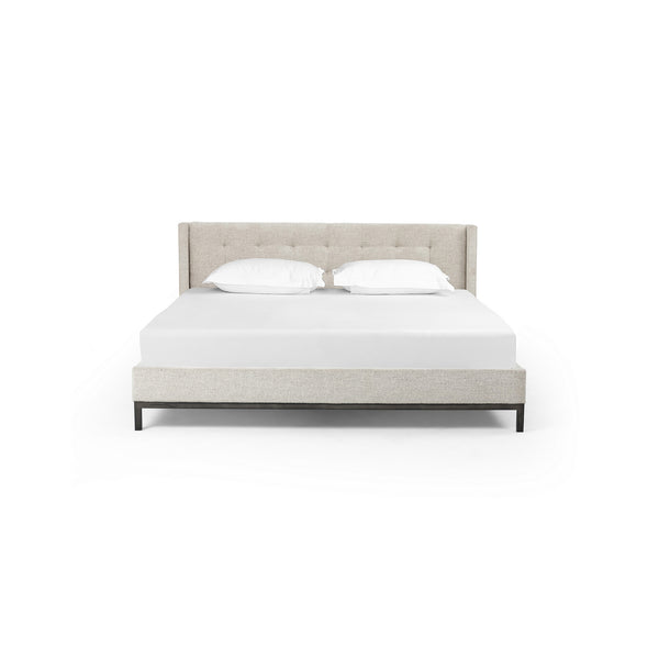 Newhall King Bed In Plushtone Linen