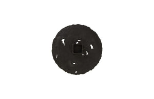 Molten Disc Wall Art, Silver Leaf, MD