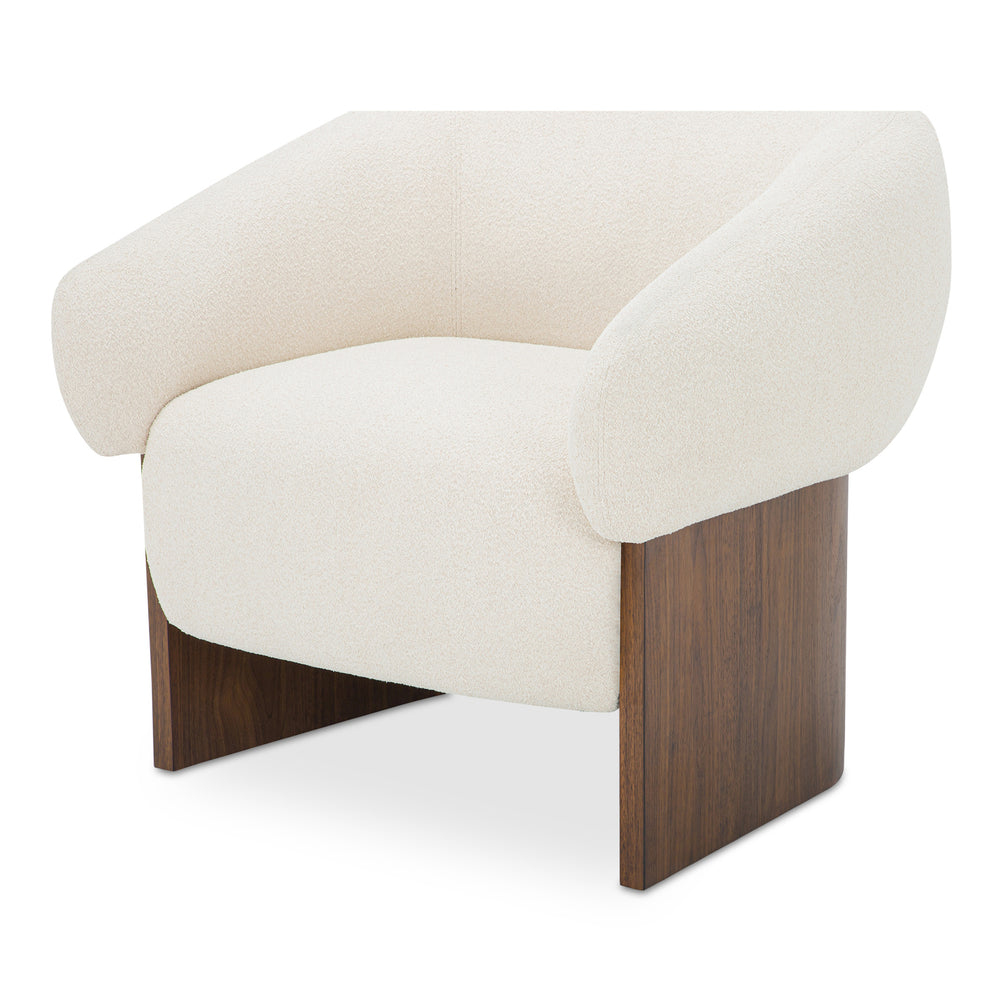 Moe's Otto Accent Chair in Flecked Cream