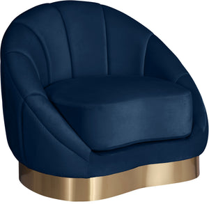 Jesse Chair In Navy Velvet