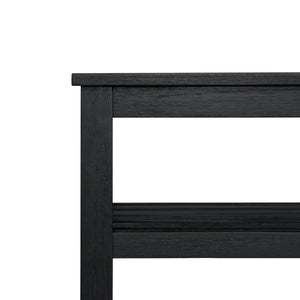 Tiburon KD Console Table with Shelf, Alto Black 