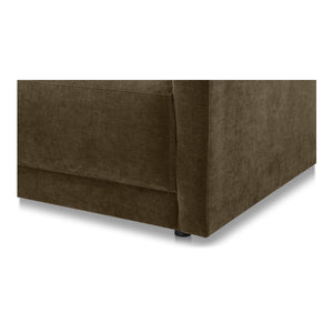 Moe's Bryn Sectional Left Green with Eco Materials