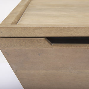 Wyatt 41.0L x 41.0W x 16.0H Brown Wood Angular Coffee Table