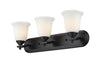 Lagoon 3 Light Vanity  in Matte Black Finish