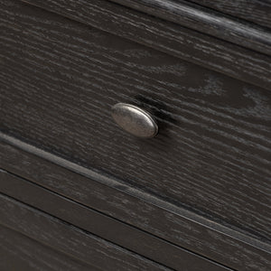 Toulouse 9 Drawer Dresser In Dstrssd Black