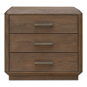 Caleb Nightstand with Solid Oak Distressed Finish