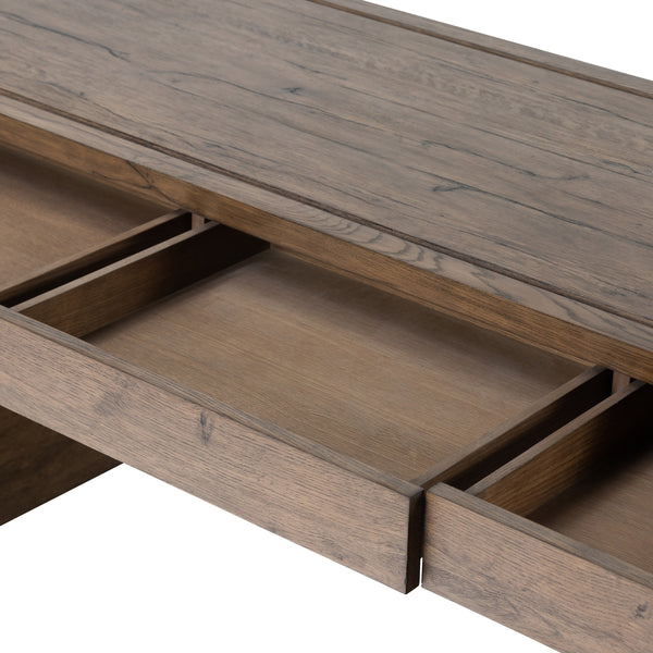 Henry Desk In Rustic Grey Veneer