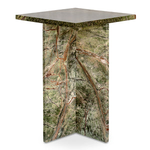 Moe's Blair Accent Table in Rainforest Green Marble