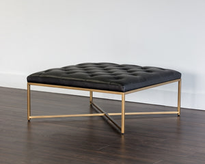 Endall Ottoman - Square - Vintage Black Night