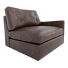 Moe's Thurlow Right Arm Chair in Espresso Leather