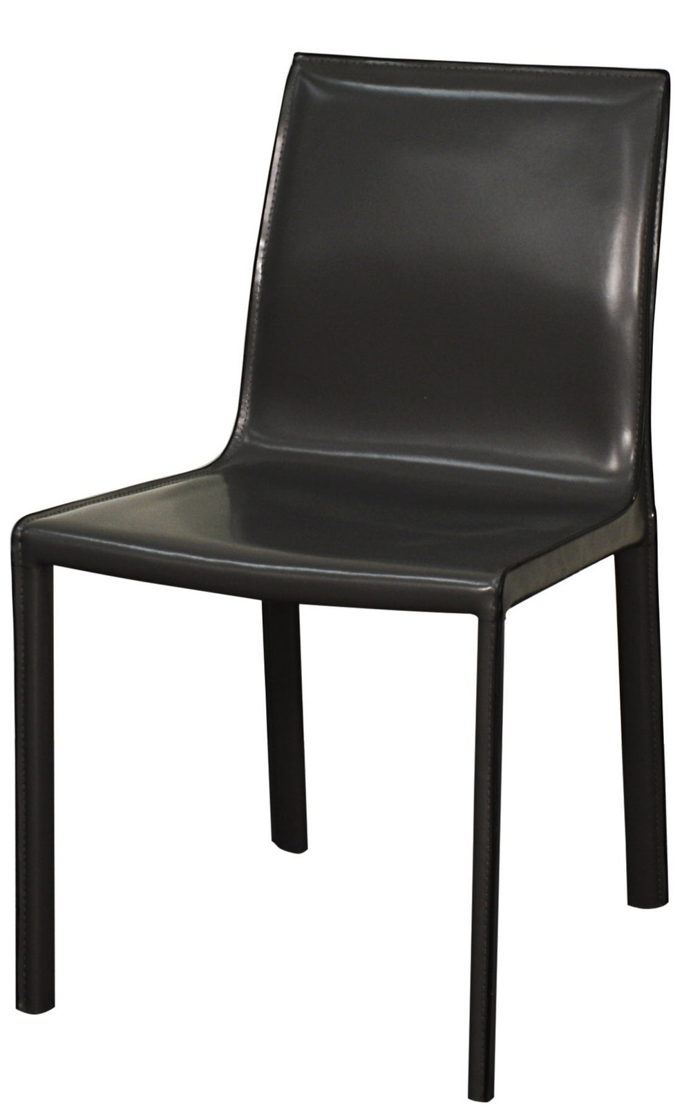 Gervin Recycled Leather Chair In Anthracite