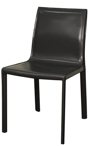 Gervin Recycled Leather Chair In Anthracite