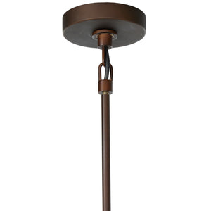 Ludwig Chandelier In Rust-Frosted Glass-Black Cord
