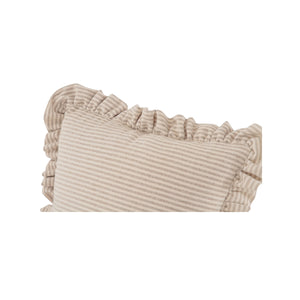 Moe's Betty 20 Inch Cushion Beige Stripe