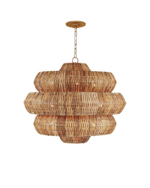 Antibes Chandelier In Khaki & Natural