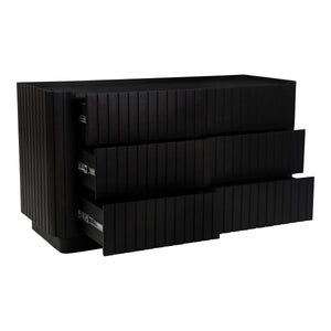 Moe's Povera 6-Drawer Dresser Black