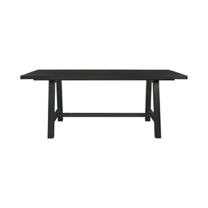 Bedford KD 79" Rect. Dining Table "A" Base, Brushed Black 