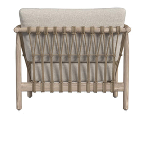 Leo Outdoor Accent Chair in Teak & Taupe