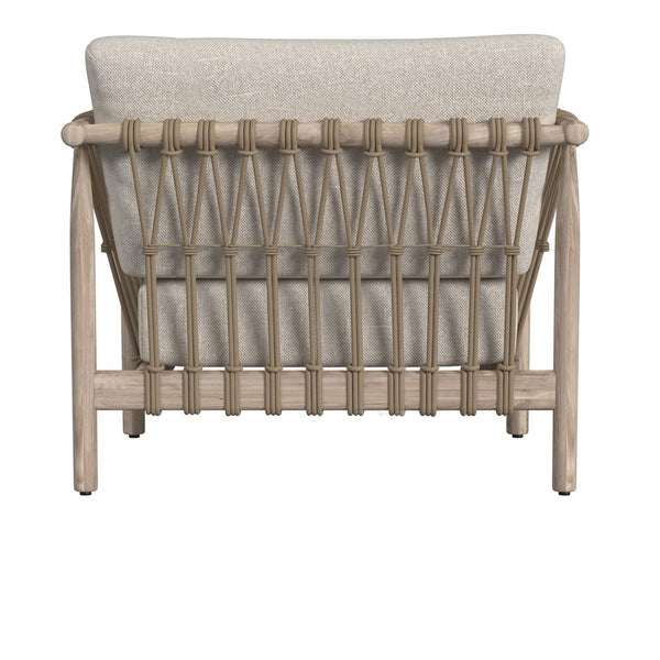 Leo Outdoor Accent Chair in Teak & Taupe
