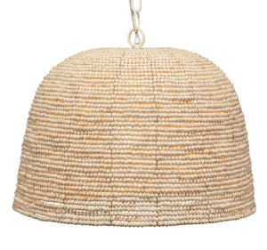 High Tide Wood Beaded 1-Light Pendant