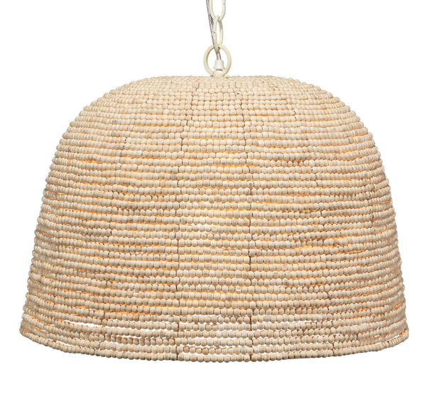 High Tide Wood Beaded 1-Light Pendant