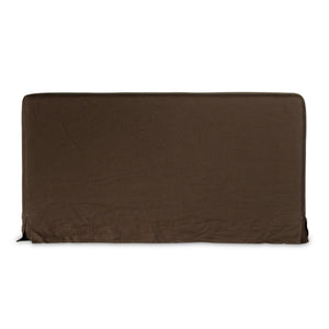 Aidan Slipcover King Bed - Brussels Coffee