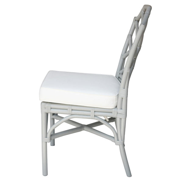 Kara Rattan Chair In Gray