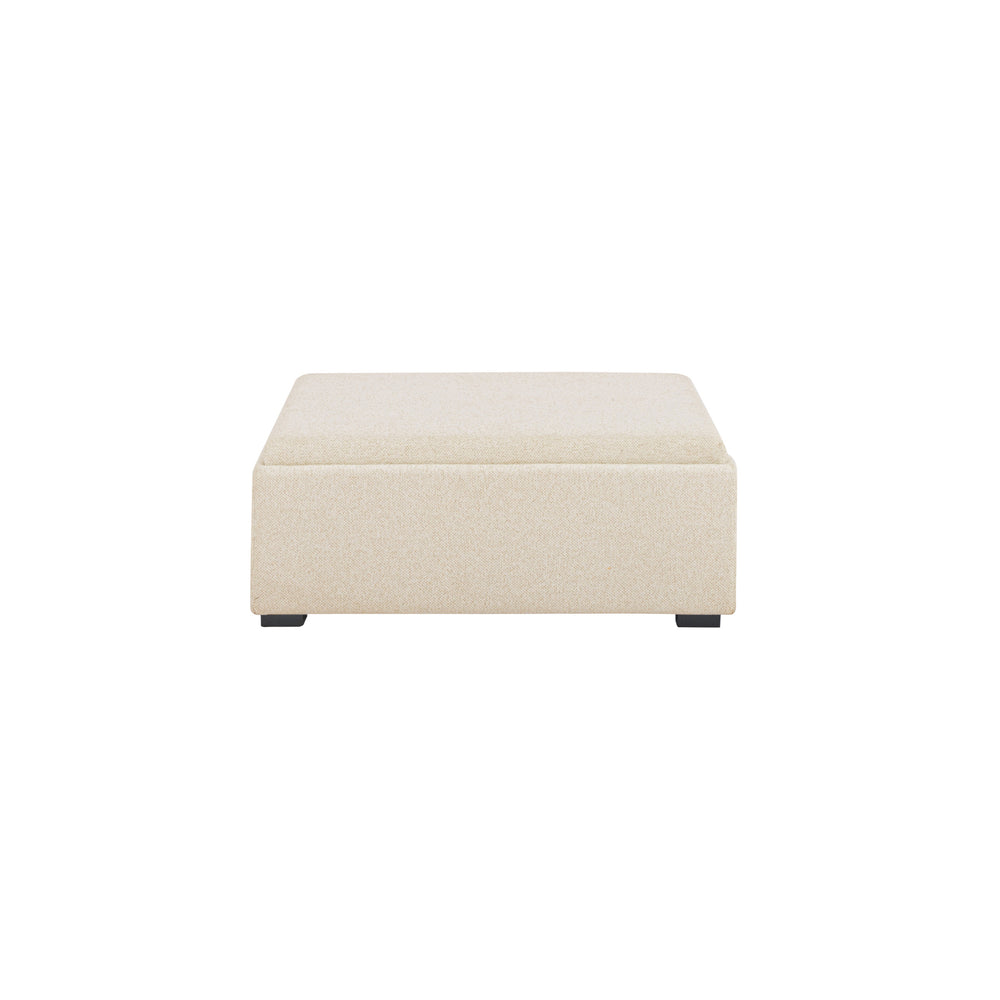 Moe's Montana Storage Ottoman Flecked Oat