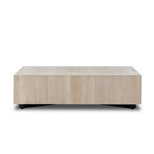 Hudson Large Square Coffee Table - Ashen Walnut