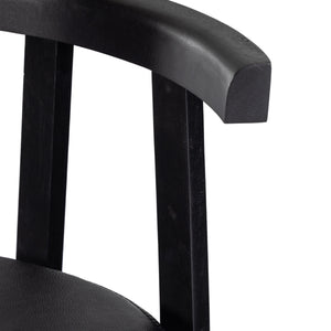 Tex Stool In Black Rosa Morada