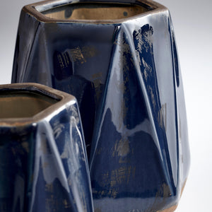 Small Chamos Planter in Blue