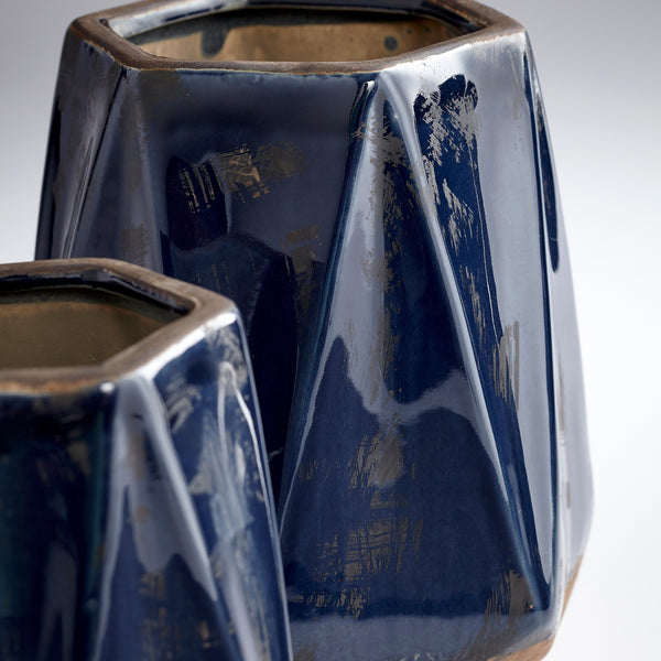 Small Chamos Planter in Blue