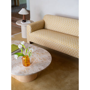 Moe's Carly Coffee Table Panther Stone Oak Base