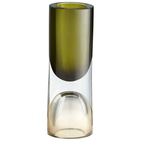 Large Majeure Vase In Brown And Green