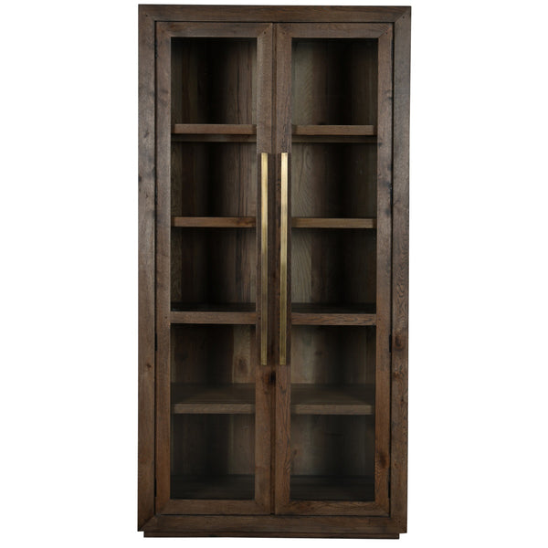 Bradley Solid Wood Tall Cabinet in Landmark Brown