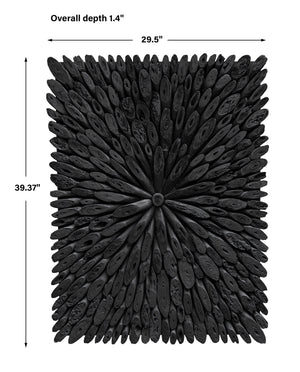 Bahama Black Wood Wall Decor