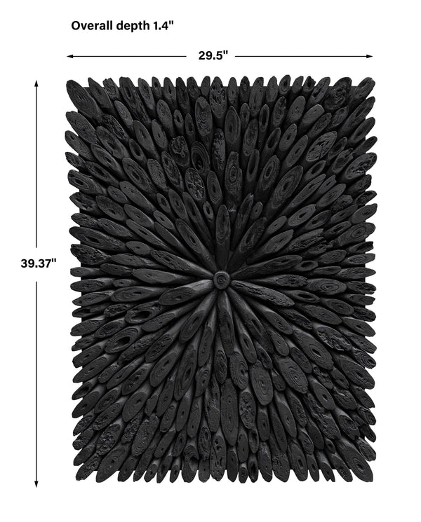 Bahama Black Wood Wall Decor