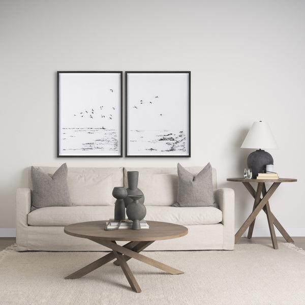 Solana Medium Brown Wood Coffee Table