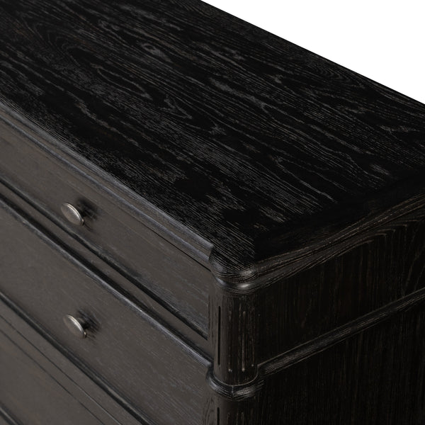 Toulouse 9 Drawer Dresser In Dstrssd Black