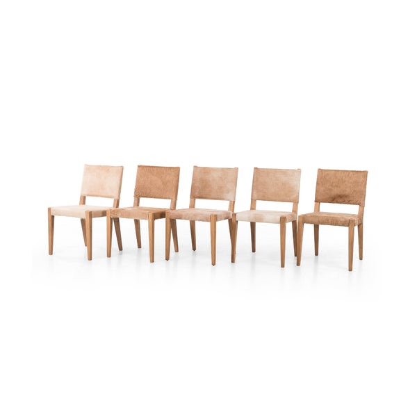 Villa Dining Chair In Light Hair On Hide