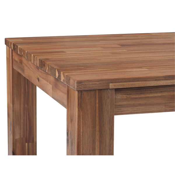 Bedford 75" Rect. Dining Table Square Legs In Brushed Brown 